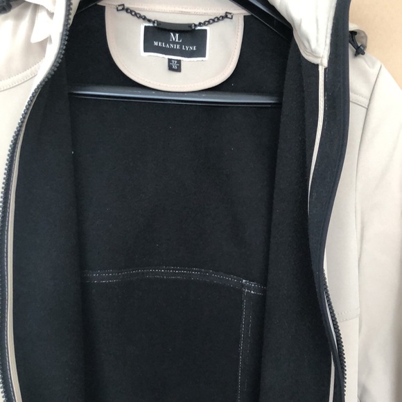 MELANIE LYNE long coat, Color Tan/Cream, size TP/XS - Picture 7 of 10